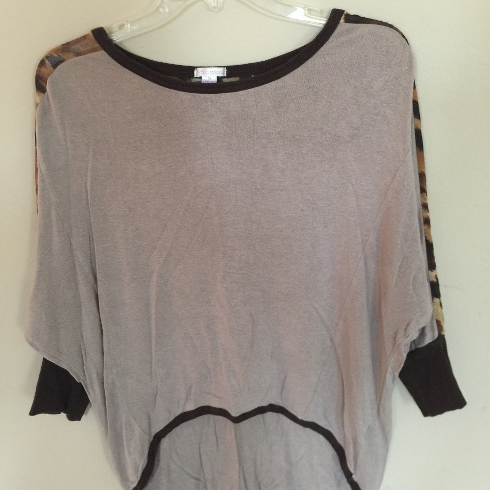 Dolman Animal Print Sweater